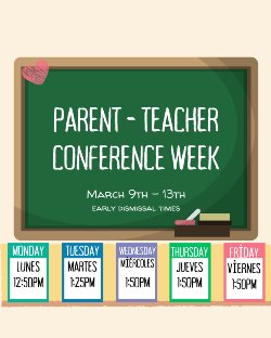 Conference Week Early Dismissal Times